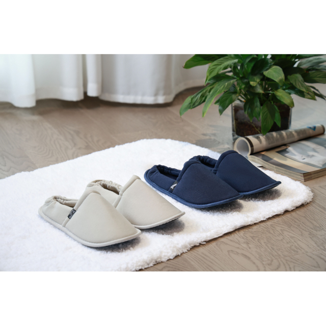 Pantuflas desechables de tela tejida para hotel/línea aérea